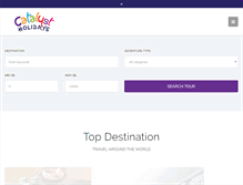Tablet Screenshot of catalystholidays.com